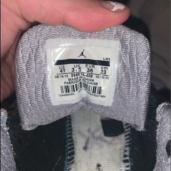 Jordan Powder Blues Size 4y 9/10 condition - Picture 6 of 6